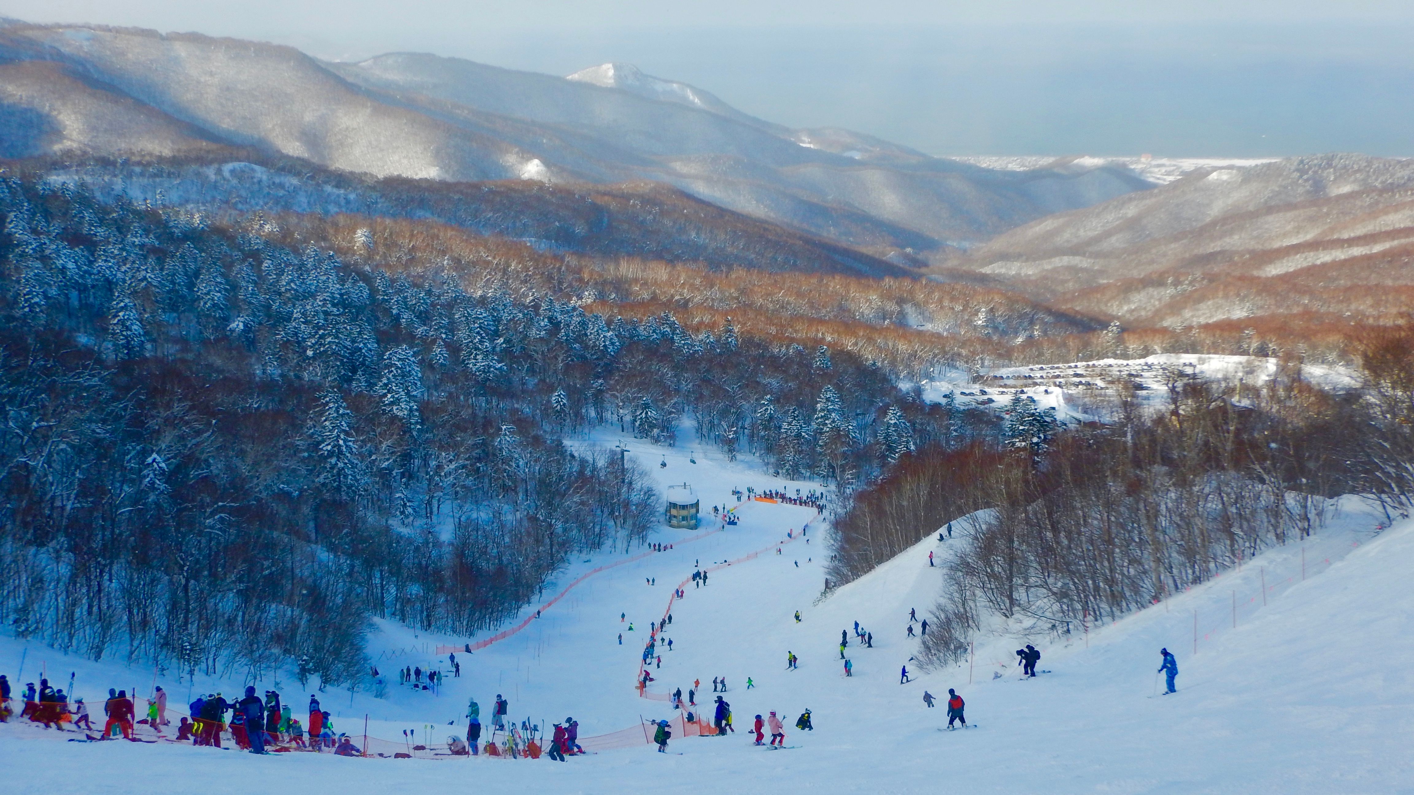 Teine ski slopes. Sapporo. Japan.