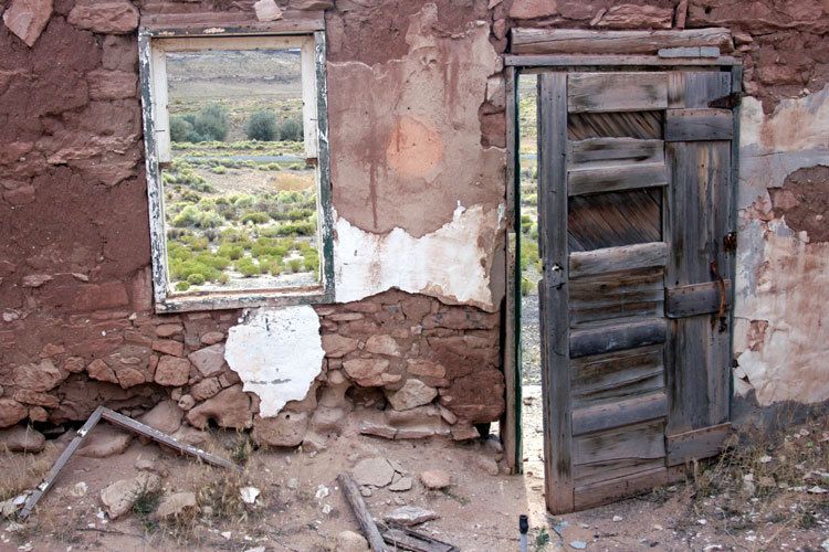  Deserted trading post.   Navajo territory