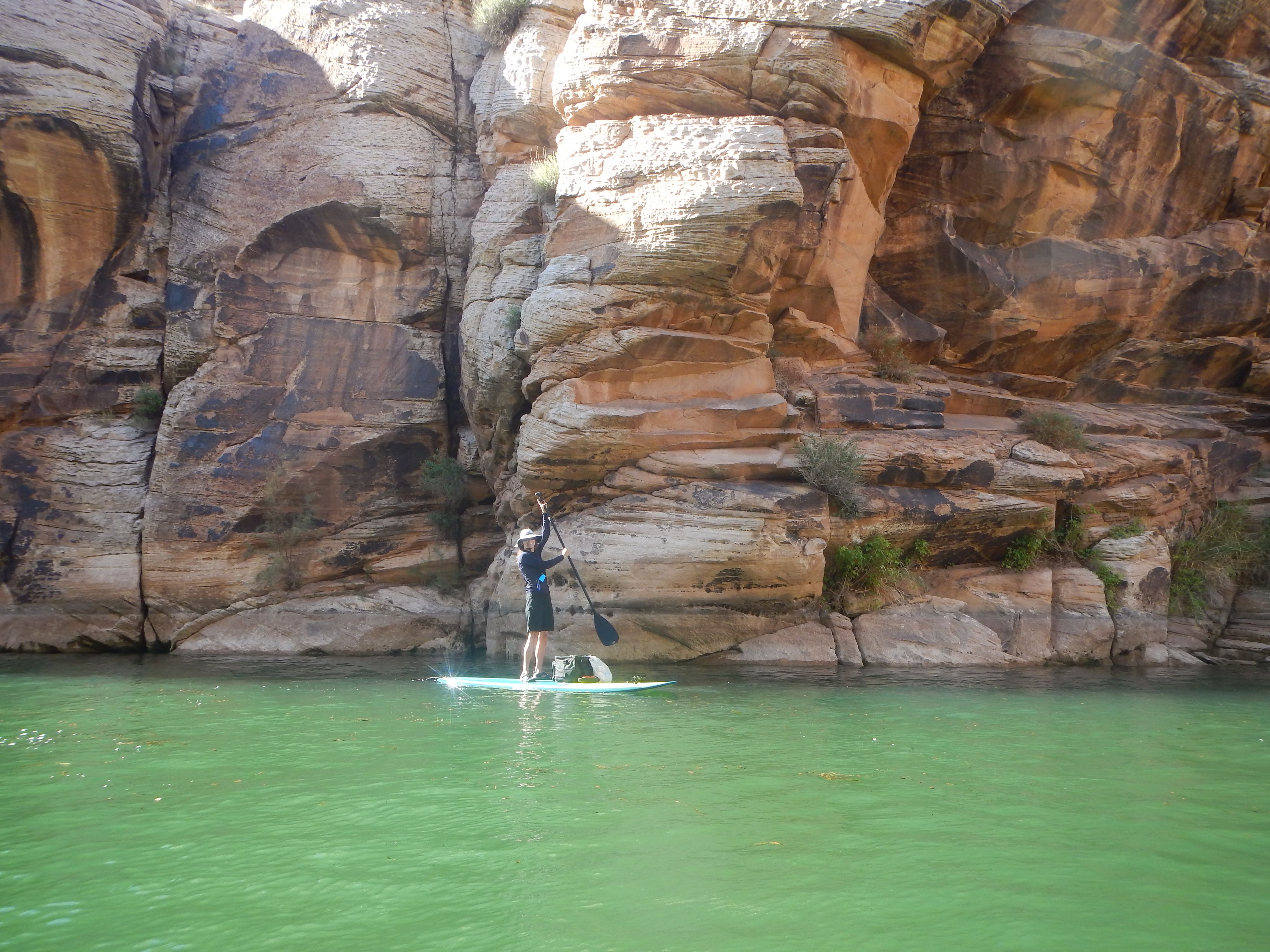 paddling Clear Creek. AZ