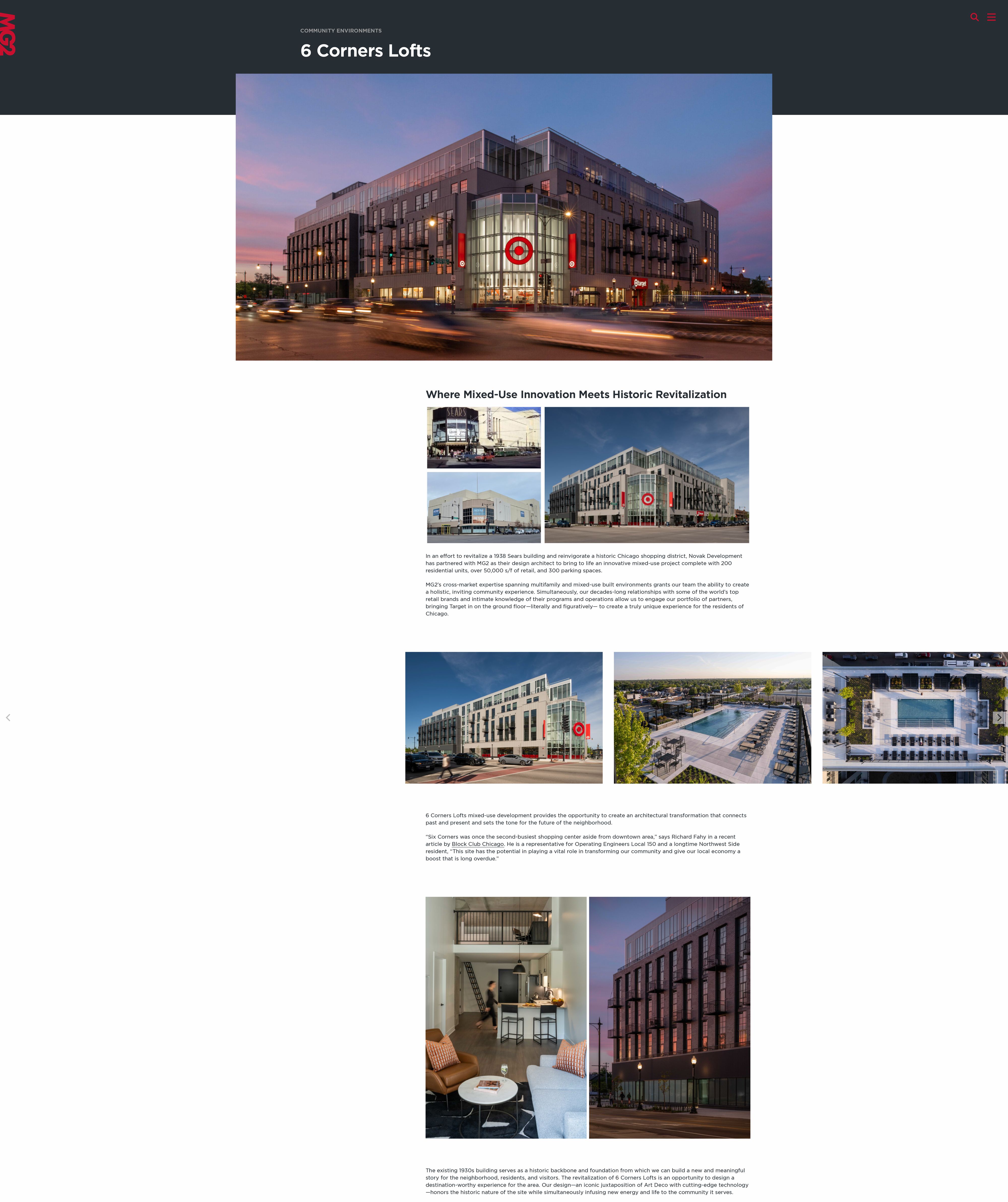 Adaptive Reuse in Six Corners Chicago, IL | MG2 Design & Architecture.