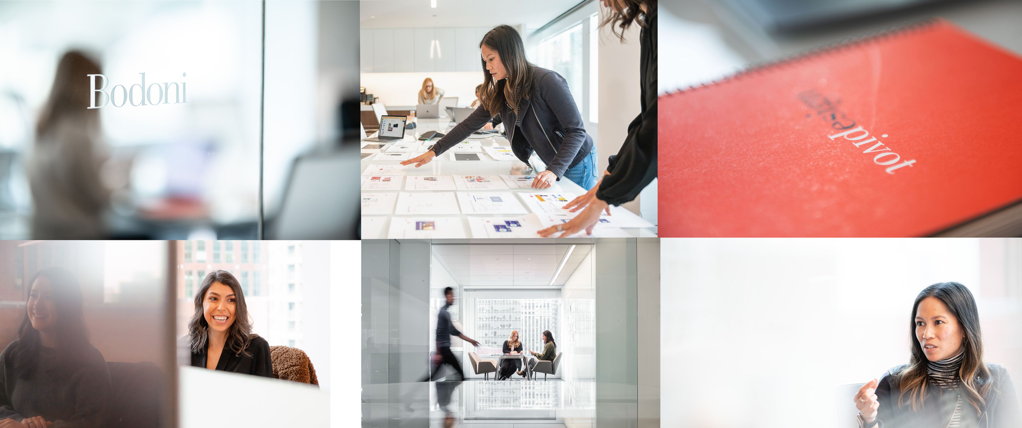 Pivot Design features the best graphic design culture in Chicago, Illinois, a women-owned firm that caters branding services to high-end Fortune 500 companies.