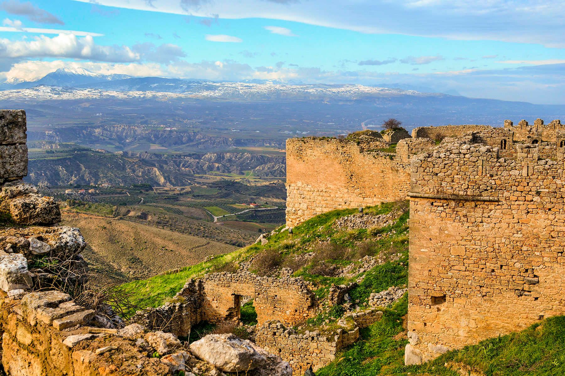 Digital PhotographAncient Corinth, Greece Fortress amongst the Valley