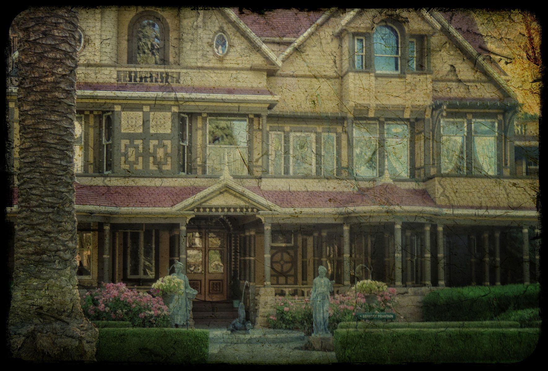 Digital Textured PhotographSan Jose, California A Victorian Mansion of Mystery