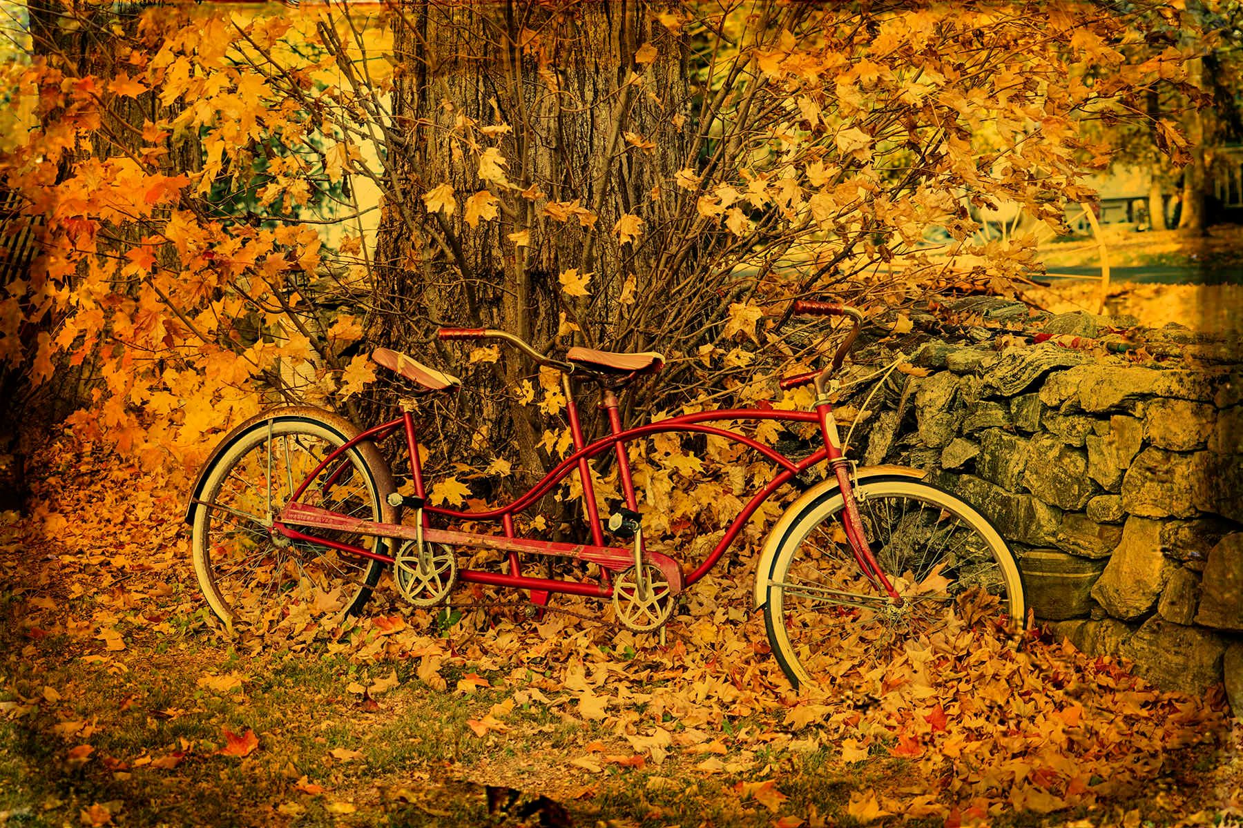 Digital Textured PhotographTorrington, CT A Vintage Glance at a Fall Day