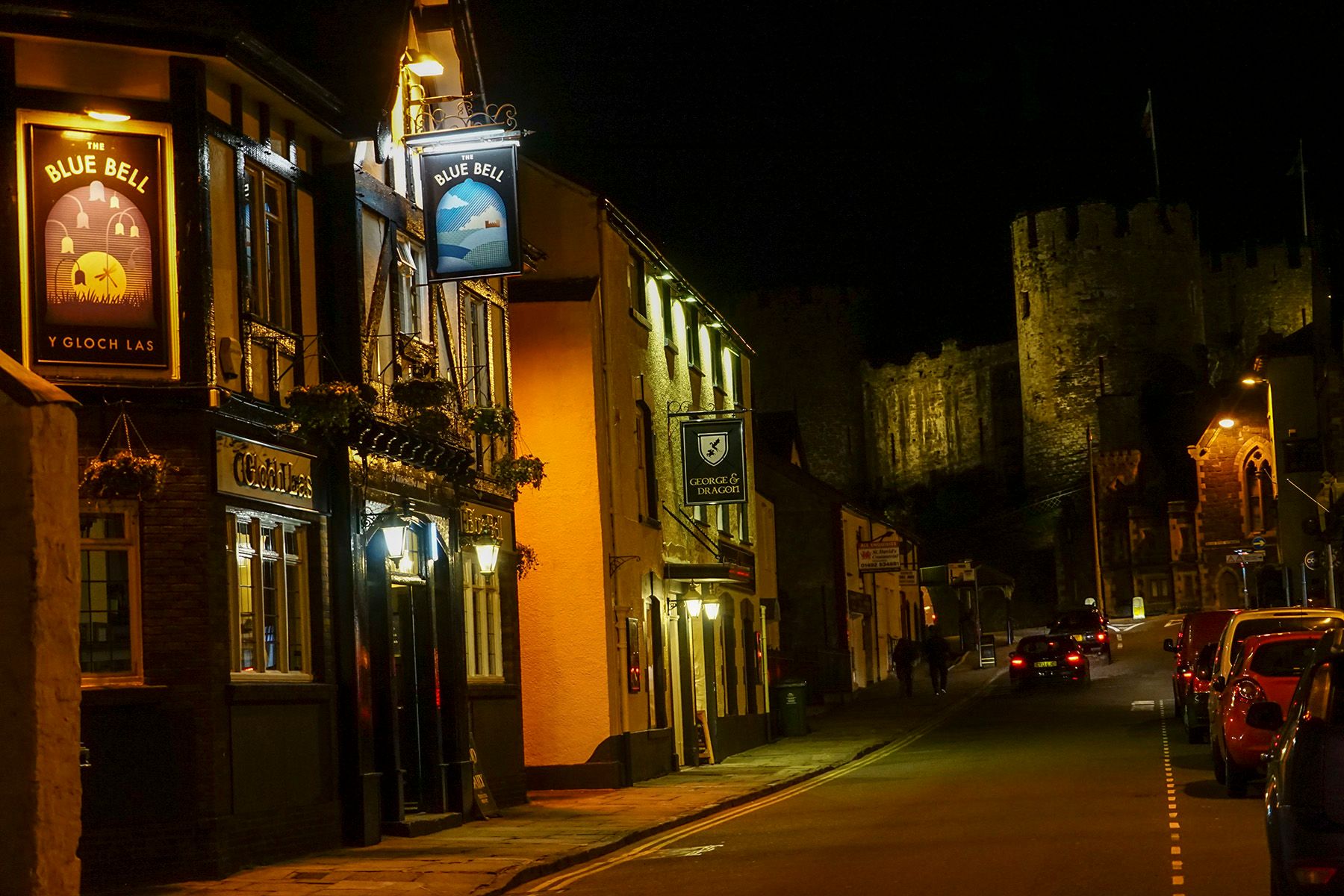 Digital PhotographConwy, Wales, UK Castle against the Night Sky
