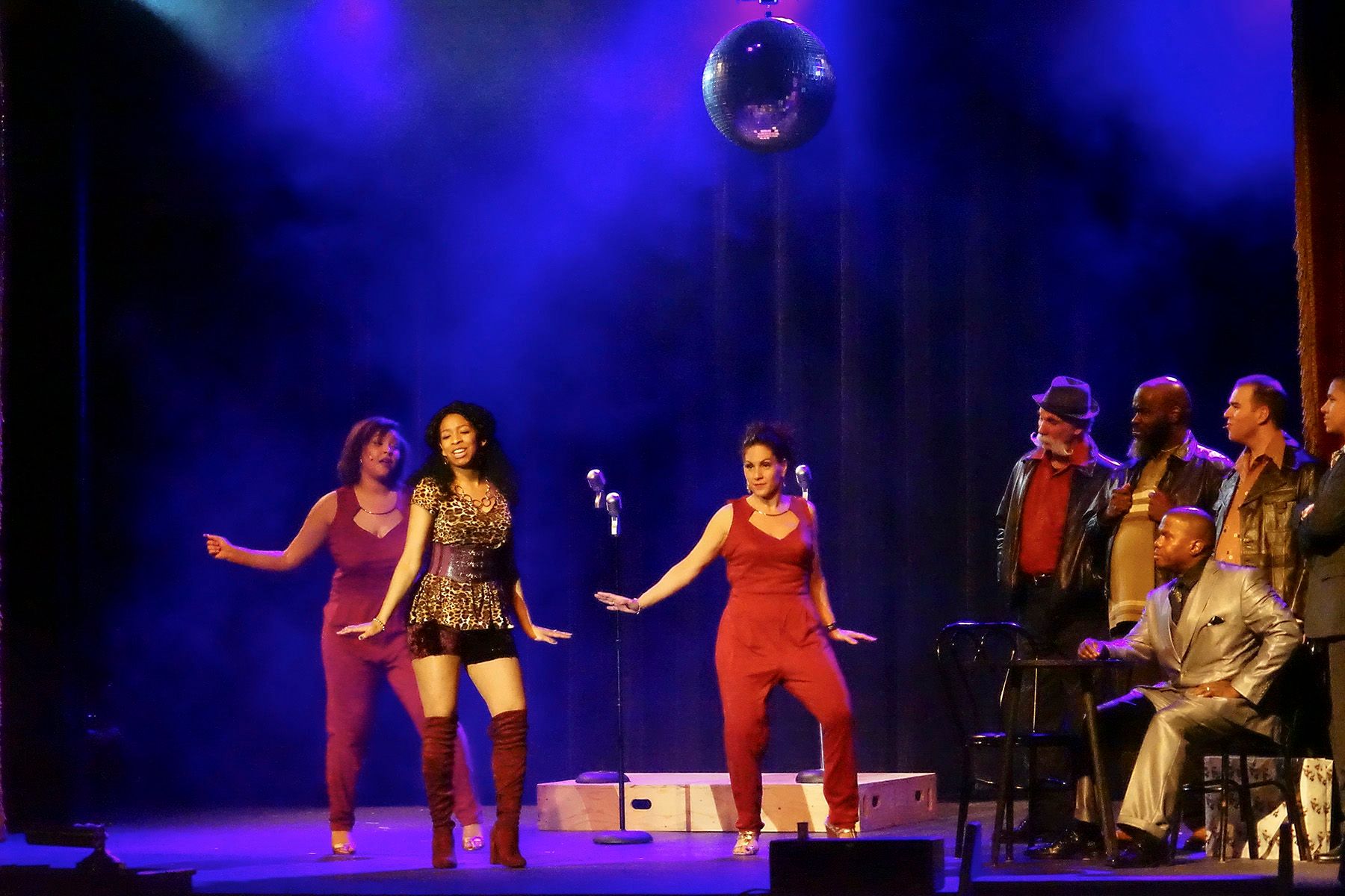 Digital PhotographThomaston, CT Performing under a Disco Ball