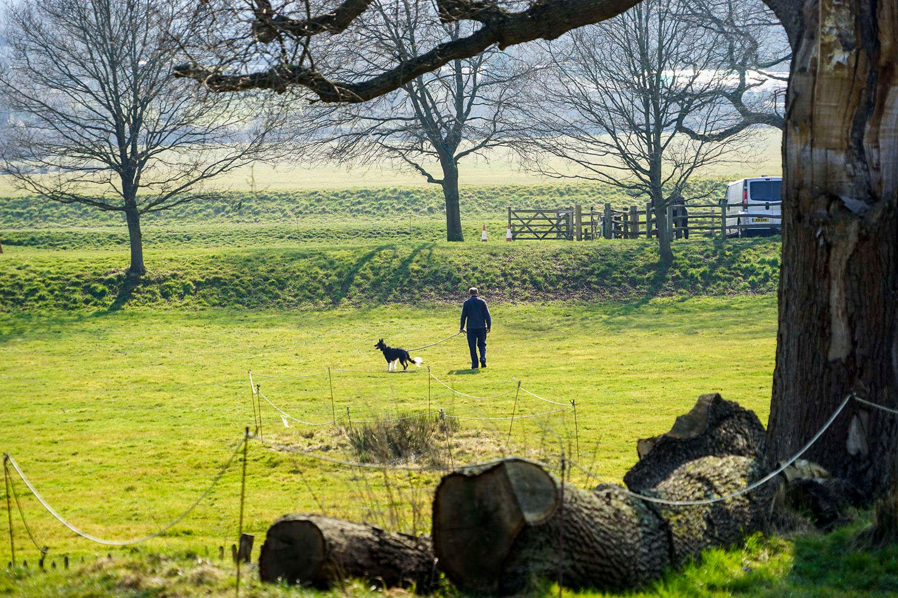Digital PhotographBodiam, Robertsbridge, England, UK A Man in England with his Best Pal