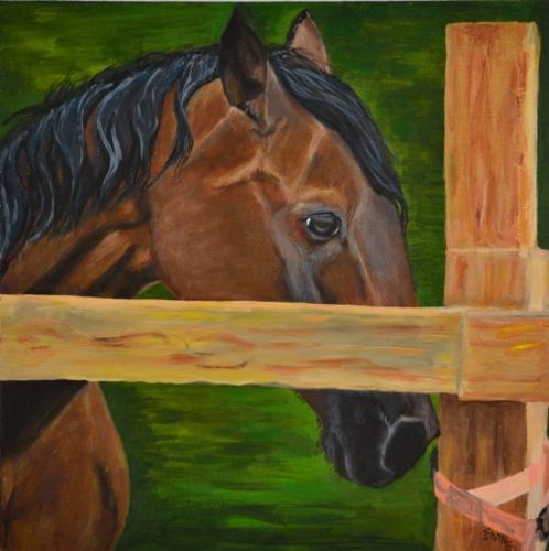 Acrylic on Wood Panel 12 x 12 Chocolate 1