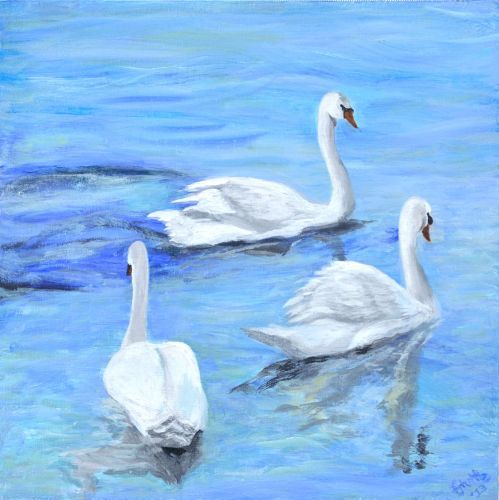 8x8 Acrylic on Wood Panel (SOLD) Grace