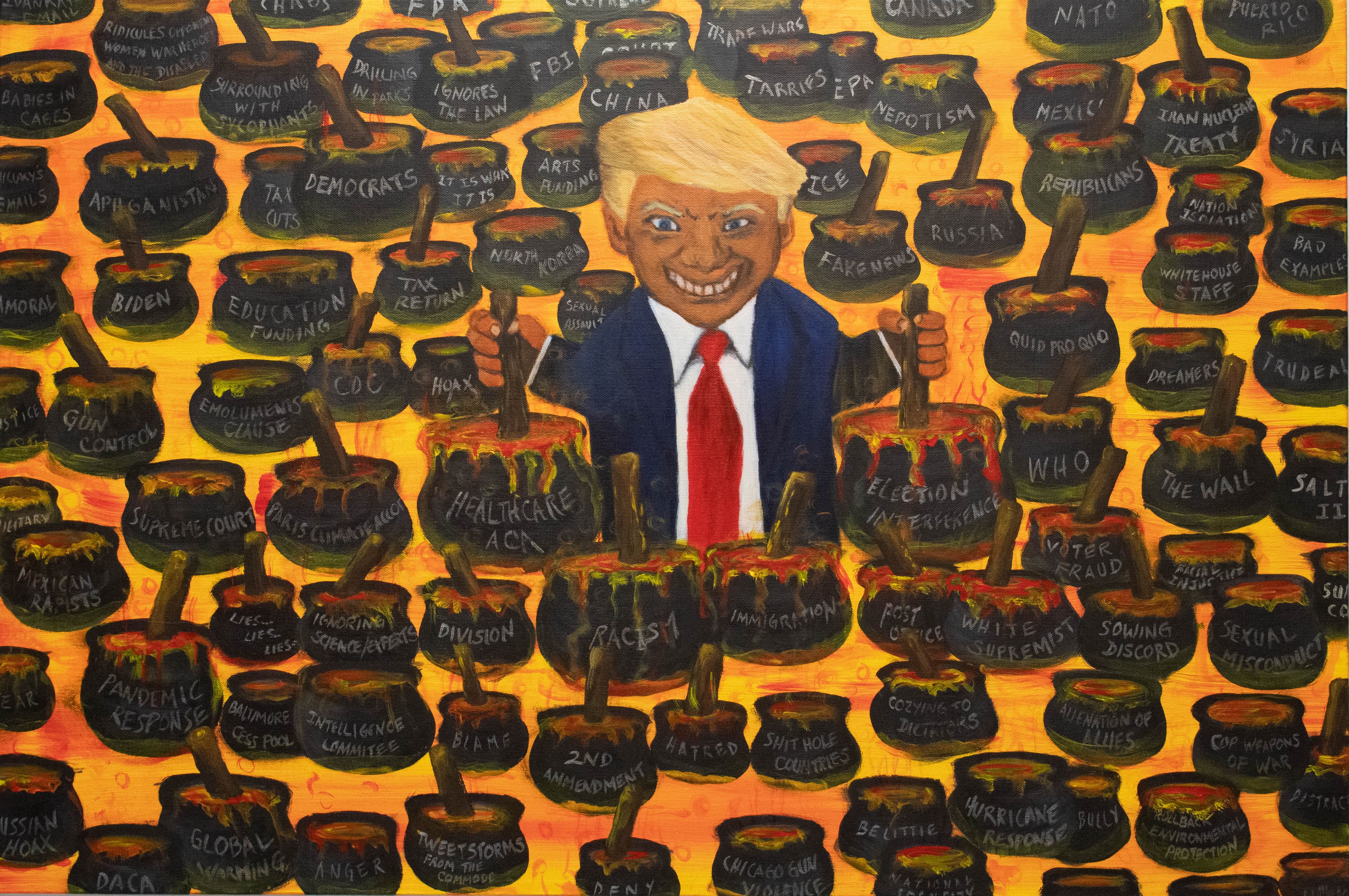 24x36 Acrylic on Canvas Stir..Stir...STIR