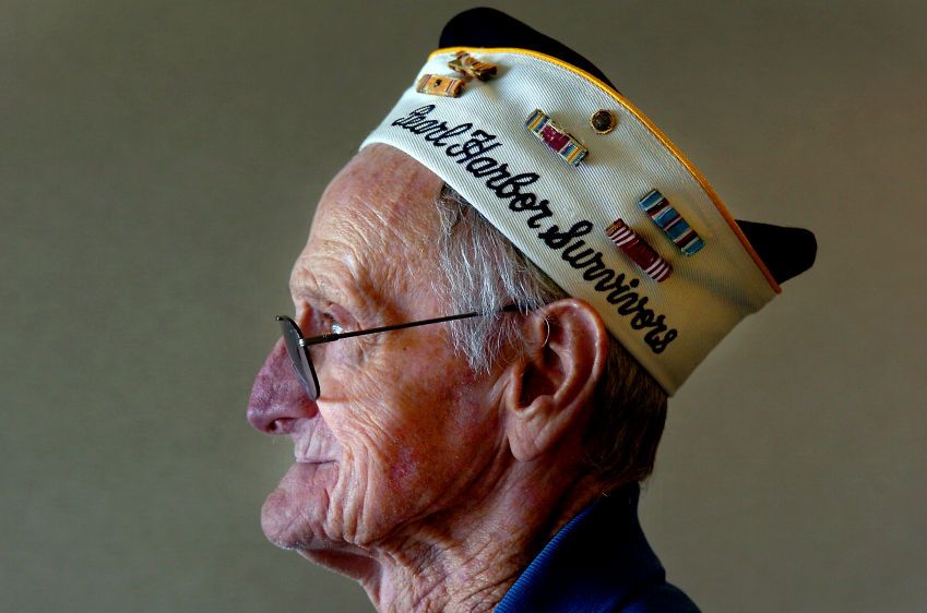 They are military royalty, wearing their own special crowns as symbols of honor, distinction, pride, and service. They are the survivors of the Japanese attack on Pearl Harbor. Walter Tucker, 85, Naples, FL., ran supplies during the attack from the Army's Schofield Barracks. After leaving the military, Tucker said with a sly grin, it was time to settle down and start making a family, which he did, not stopping until he had 15 children. Tucker was in Honolulu for one last time to take part in the Pearl Harbor Attack remembrance. PEARL HARBOR SURVIVOR