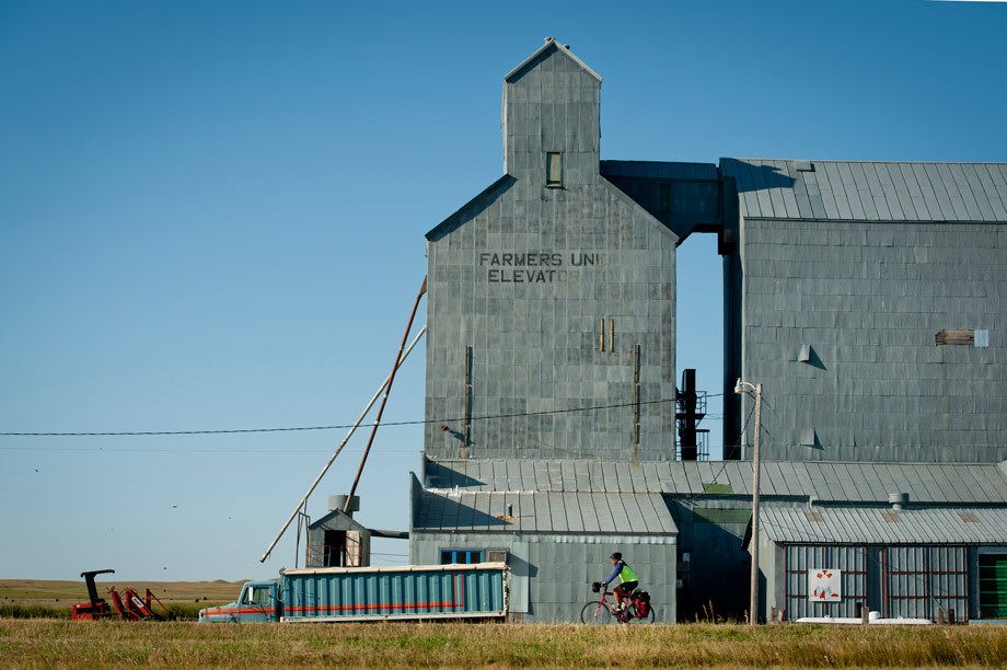 Montana is a big place, and can seem even bigger when you are riding acrosss it, one pedal stroke at a time. Montana was just one stop on a cross-country bike ride by New York Times reporter Bruce Weber. Photographed Circle, MT for the New York Times. MONTANA IN SLOW MOTION