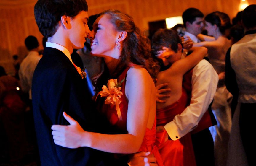 Slow dancing during a high school prom in Marietta, GA. PROM LOVE