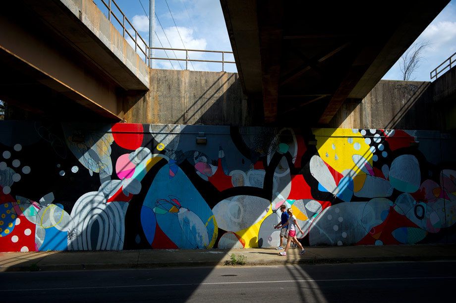 Atlanta's intown Edgewood neighborhood, where things are looking up. Photographed for the New York Times. NEIGHBORHOOD REVITALIZATION