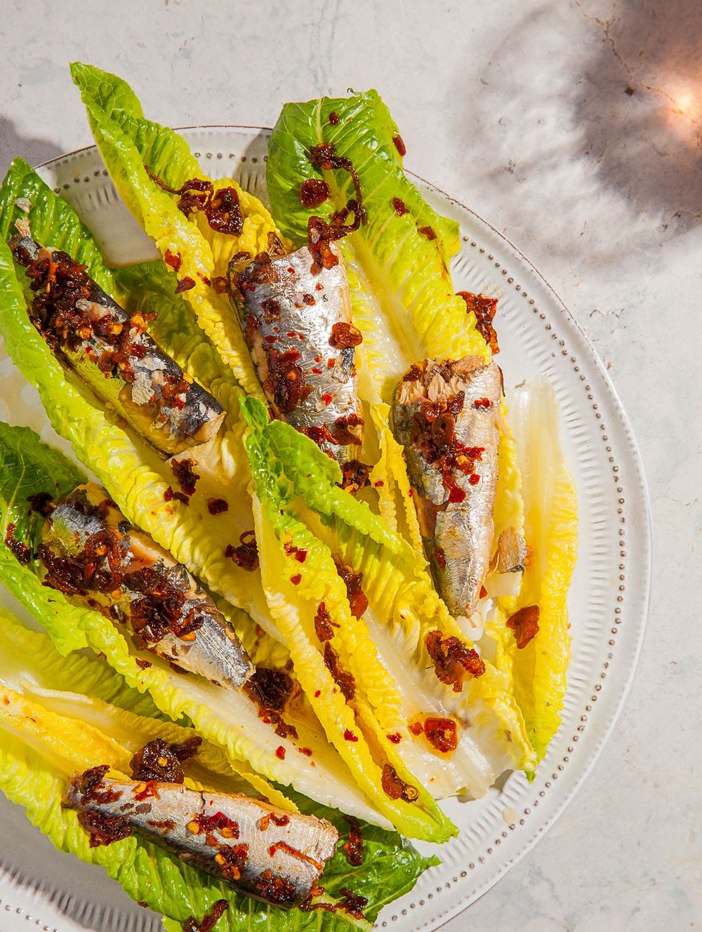 Sardine Caesar Salad