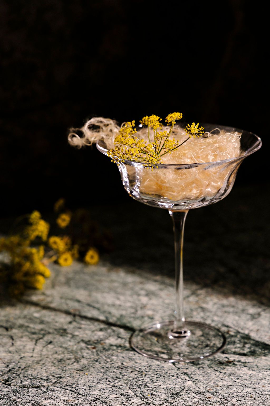 Floral Fluff Champagne Coupe
