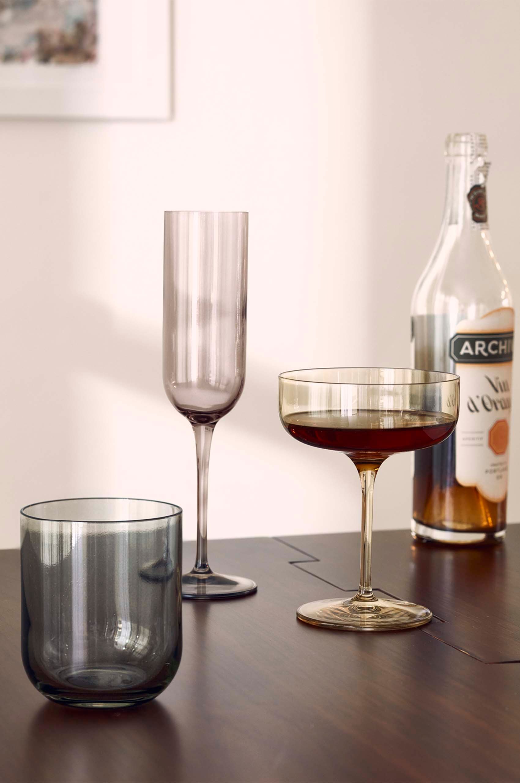 Modern colored glasses 