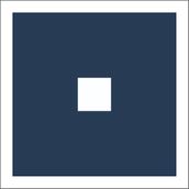 SQUARE with SMALL SQUARE Navy