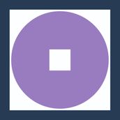 SQUARE with CIRCLE Lavender/Navy