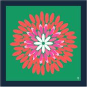 POSIE Navy/Green/Pink