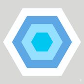 HEXAGON Gray/Blue