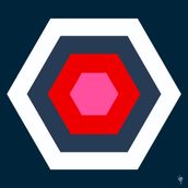 HEXAGON Pink/Navy