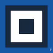 SQUARES Brilliant Blue/Navy