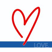 JUST LOVE Red/White/Blue 1