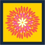 POSIE Navy/Yellow/Pink