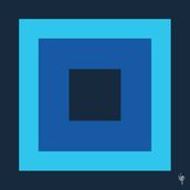 SQUARES Navy/Sky/BrillIant Blue