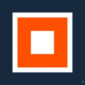 SQUARES Navy/White/Orange