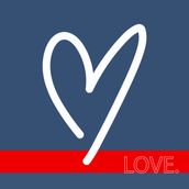 JUST LOVE Red/White/Blue 2