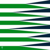 SHARDS AND STRIPES Green/Midnight