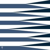 SHARDS AND STRIPES Navy/Midnight