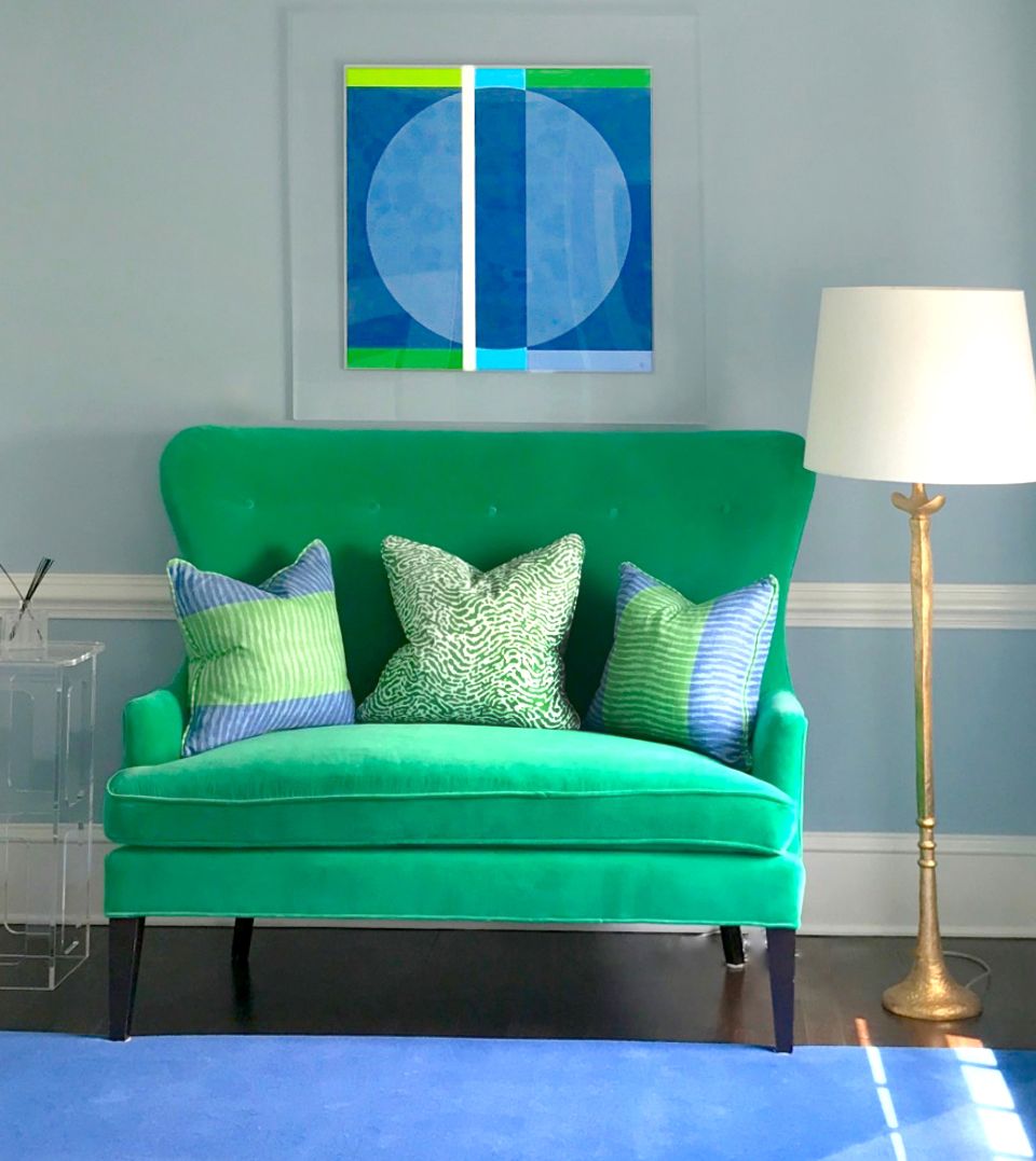 Photograph in acrylic frame with border, interior by Dwelling & Design MAIN LINE No. 28