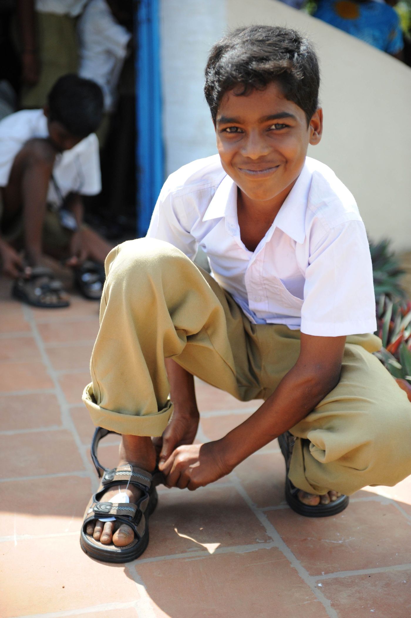 Student from nearby village (Kondamangalam)