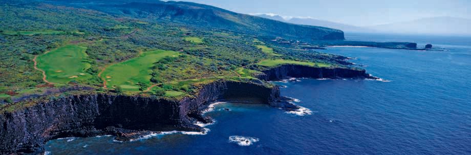 Aerial of Manale Bay Resort, Lanai, Hawaii