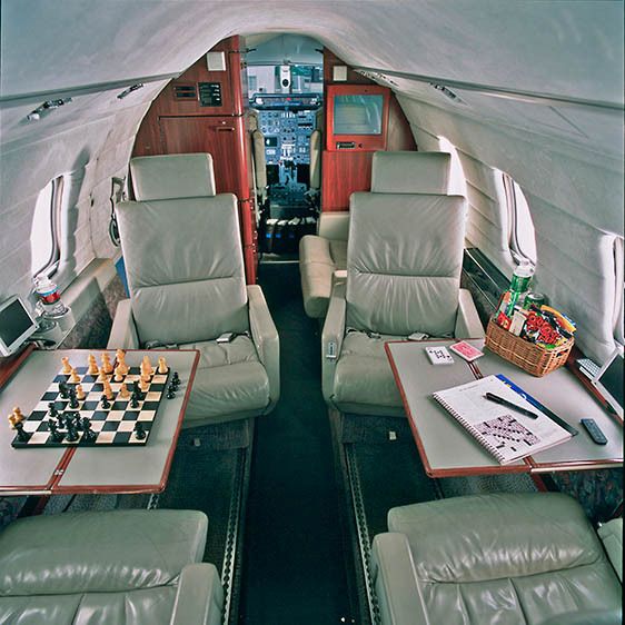 Lear Jet interior