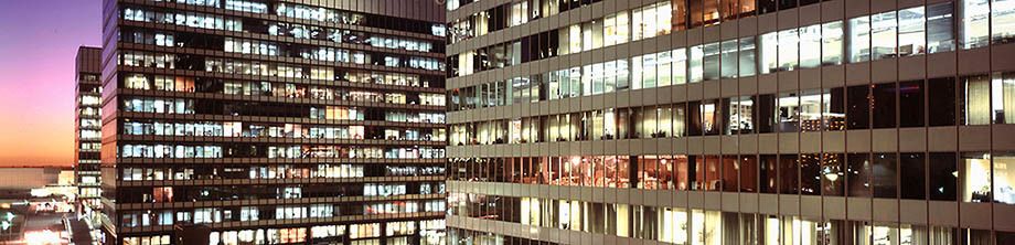 Office Buildings at dusk