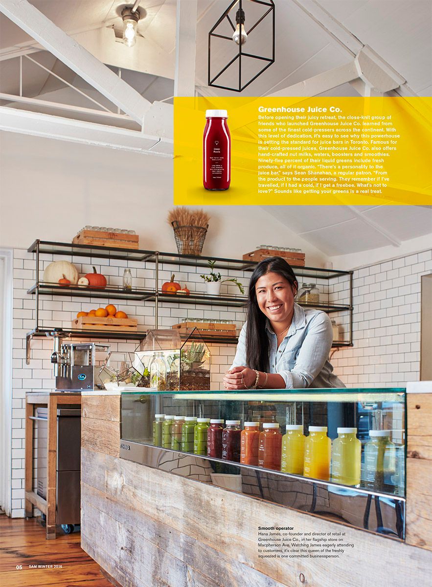 SAM Magazine Toronto Food Terminal Greenhouse Juice Co.