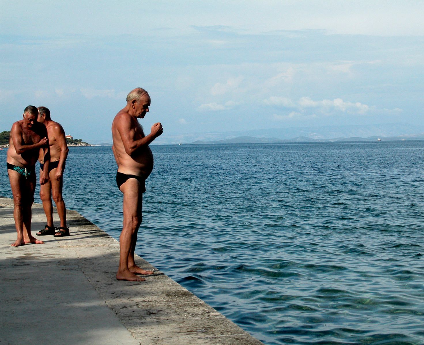 Bathing Men Croatia