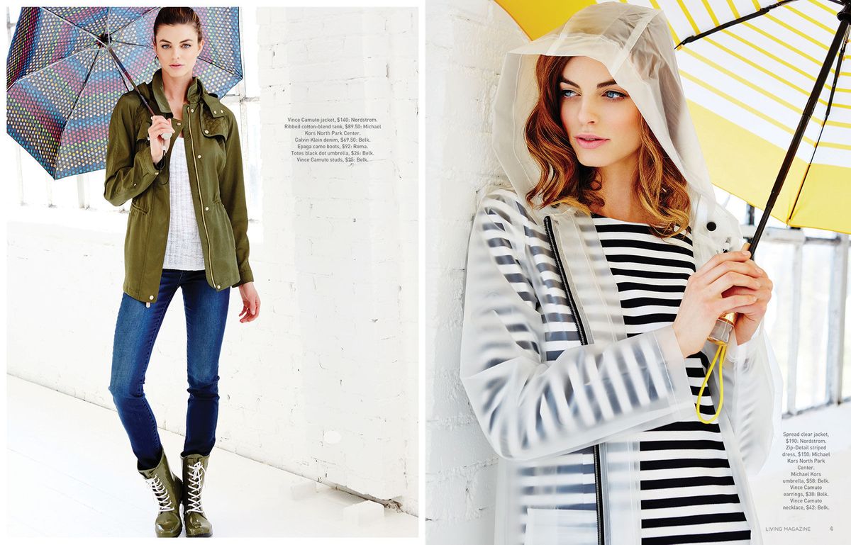 Ana Patino is a commercial fashion and advertising stylist based in Dallas, available for travel worldwide. Ana Patiño es una estilista comercial de moda y publicidad basada en Dallas, disponible para viajar en todo el mundo. April Showers - Living Magazine April 2016 Ana Patino | Dallas Fashion and Advertising Stylist