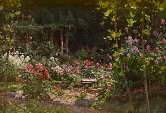 Gustave Wiegand Garden Scene