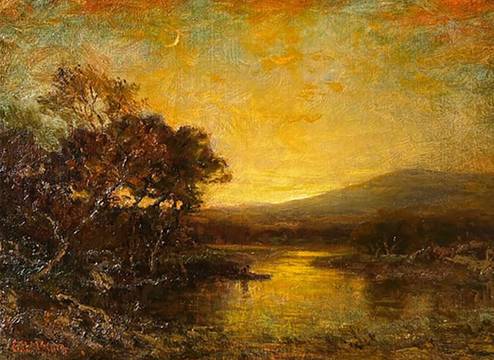 George Herbert McCord Boating at Sunset