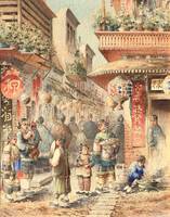 Robert Blum (1857-1903)
Chinatown, San Francisco
Watercolor on paper
17 x 14 inches
Signed lower right
Robert Blum Chinatown, San Francisco unframed