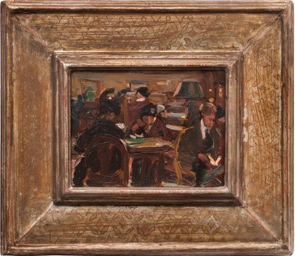 Theresa Ferber Bernstein (1890-2002)
New York Public Library
Oil on board
6 x 8 inches
Signed verso Theresa Ferber Bernstein New York Public Library Framed