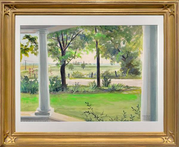 Virginia Powis Brown (Green) View from the Porch, Washington Oaks, Florida