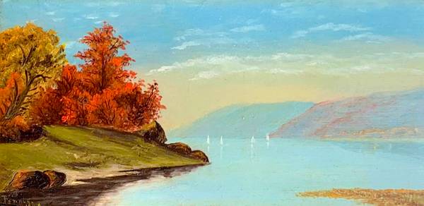 Fannie Barber McClanahan View of the Hudson River, 1880 