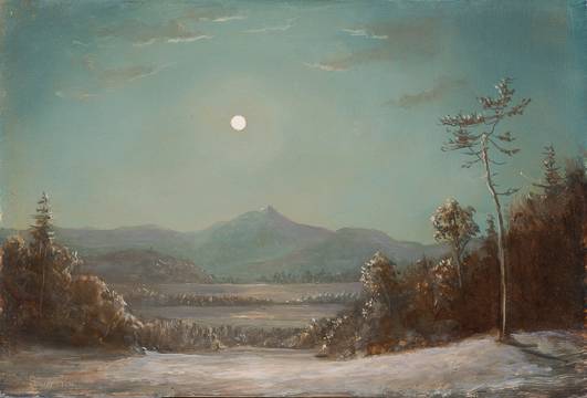 Sansaricq_Moonlight over Mount Chocorua_Unframedjpg