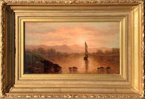 Mary Kollock Sunset on the Hudson River, 1870